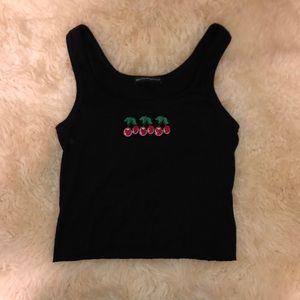 Rare brandy melville cherry tank top